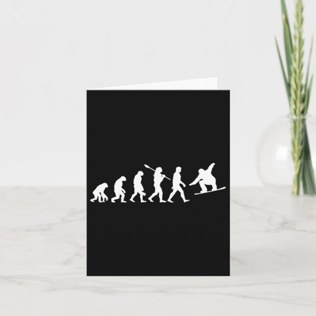 Cartão Evolução do Snowboard (Frente)