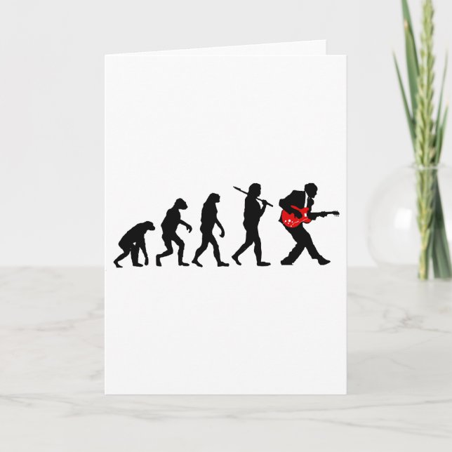 Cartão Evolução do violão (Frente)