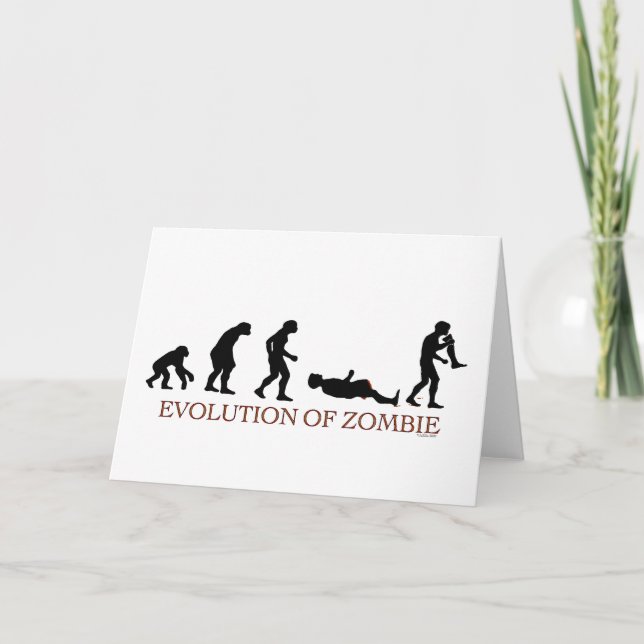 Cartão Evolução do Zombie (Frente)
