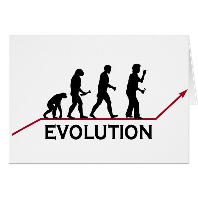 Cartão Evolução dos dardos (Frente Horizontal)
