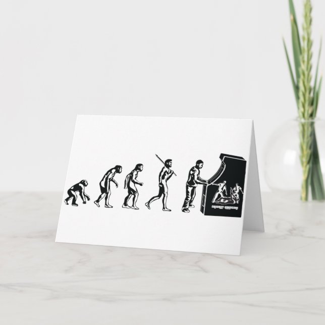 Cartão Evolução dos jogadores - Geek de jogos com Videos  (Frente)