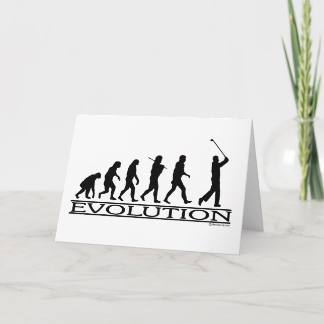Cartão Evolução - Golfe - Homem (Frente)