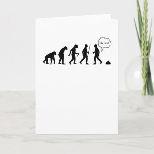 Cartão Evolução Pare De Me Seguir Dizendo Engraçado