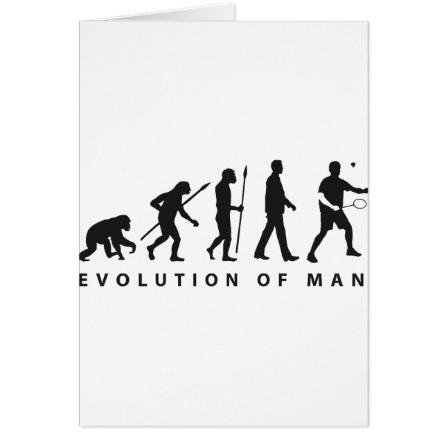 Cartão evolution badminton (Frente)