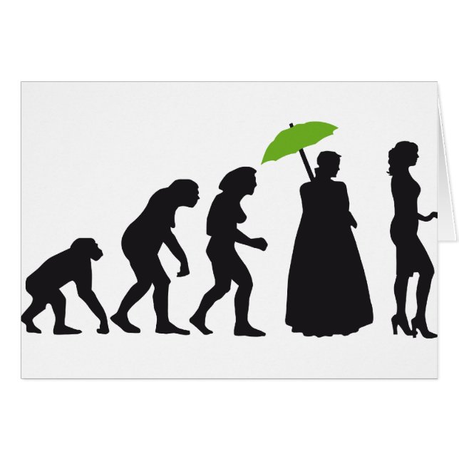 Cartão evolution of woman (Frente Horizontal)