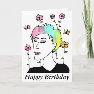 Cartão Evolve Art Birthday