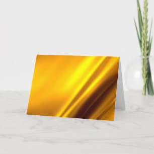 Cartão Exame de Textura de Satin Faux Dourada Elegante