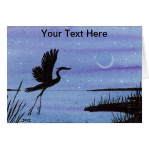 Cartão Excelente Blue Heron