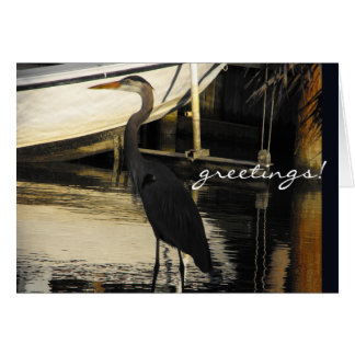 Cartão Excelente Blue Heron