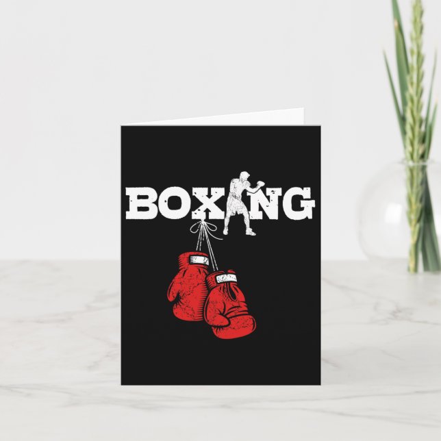 Cartão Excelente Boxing Gift Boxers Homens Boxers Amadore (Frente)