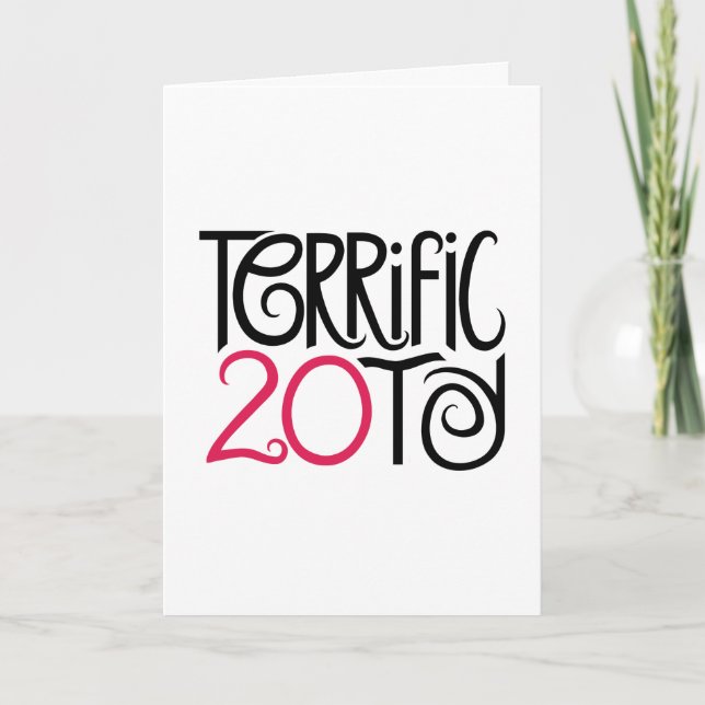 Cartão Excelente com placa 20 (Frente)