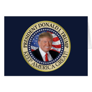 Cartão Excelente do Presidente Donald Trump 2020 Keep Ame