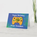 Cartão Excelente Grandson, 16 anos, Aniversário, Controle<br><div class="desc">Ainda está procurando aquela placa que seu neto excelente de videogame vai adorar? É o seu dia de sorte,  este cartão pode ser o que você está procurando. Se você acha que isso é perfeito para ele então peça sua cópia agora!</div>