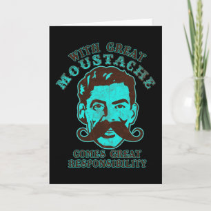 Cartão Excelente Mustache