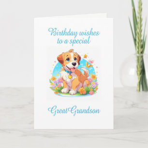 Cartão Excelente Neto Birthday Puppy Cão