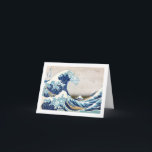 Cartão Excelente Wave Off Kanagawa Hokusai Japonês Belas<br><div class="desc">A Onda de Excelente, ou A Onda, ou A Onda de Excelente de Kanagawa 葛 飾 斎"神 奈 川 沖 浪36 Views do Monte Fuji 北 A Onda de Excelente de Kanagawa é um famoso impressão de bloco de madeira do artista japonês Hokusai. Foi publicado em 1832 (Período Edo) como...</div>