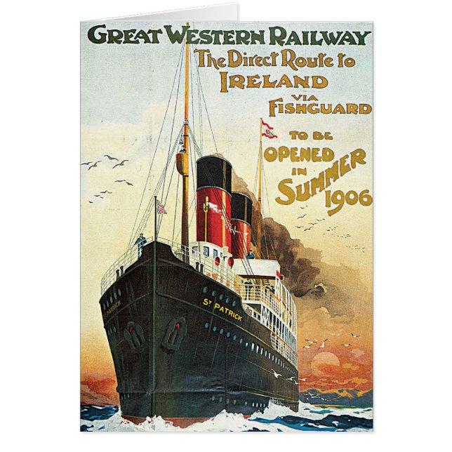 Cartão Excelente Western Rail - Para a Irlanda (Frente)