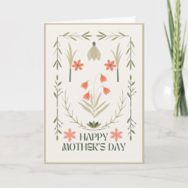 Cartão Excêntrico & Caprichoso Feliz Dia das Mães