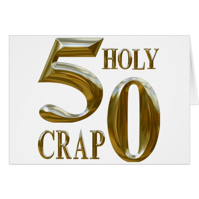 Cartão Excremento santamente (Frente Horizontal)