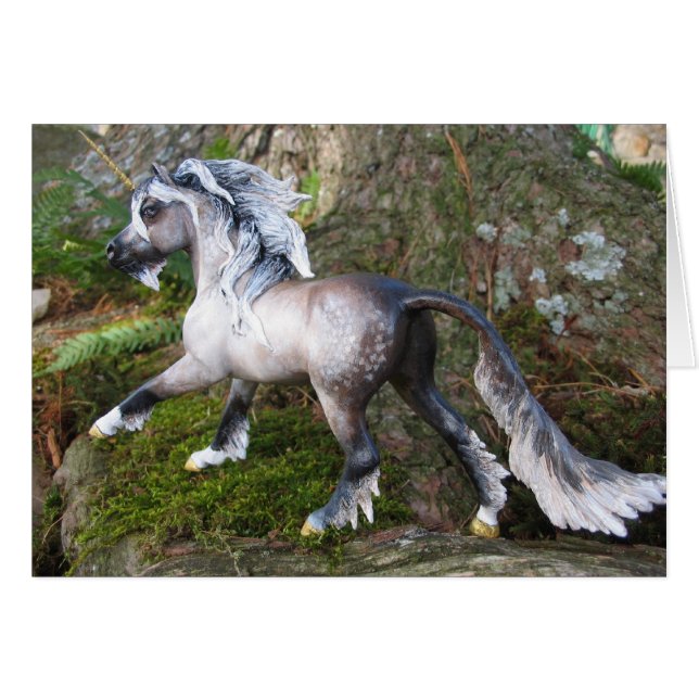 Cartão Executando Unicorn (Frente Horizontal)