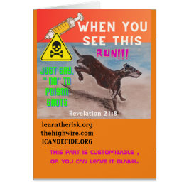 Cartão Executar placa personalizável