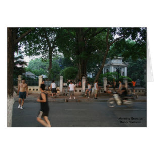 Cartão Exercício da manhã * Hanoi Vietnam
