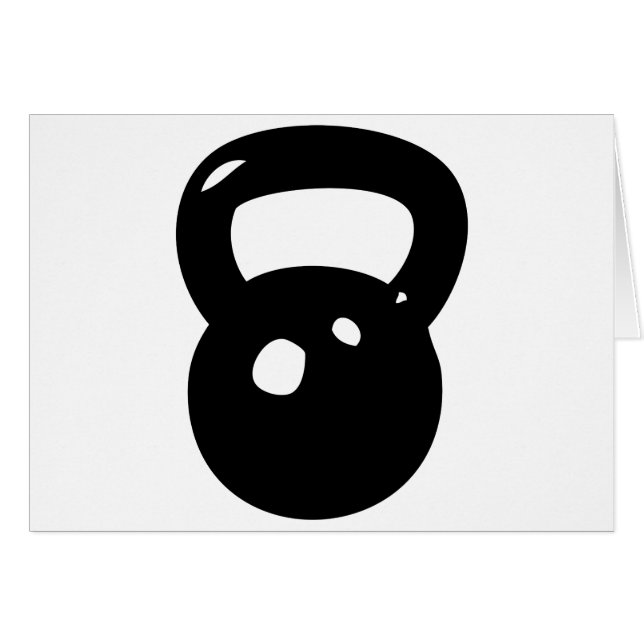 Cartão Exercício de Kettlebell (Frente Horizontal)
