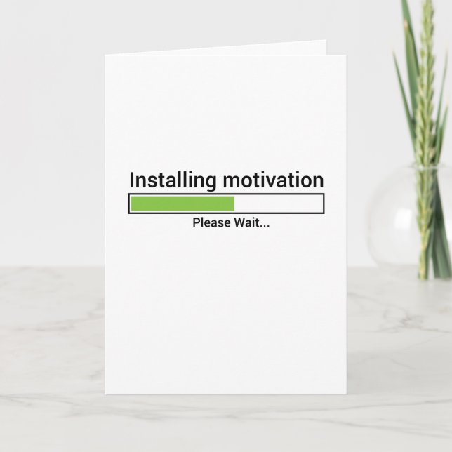 Cartão Exercício de Malhação de Gym Yoga Motivação Tryin (Frente)