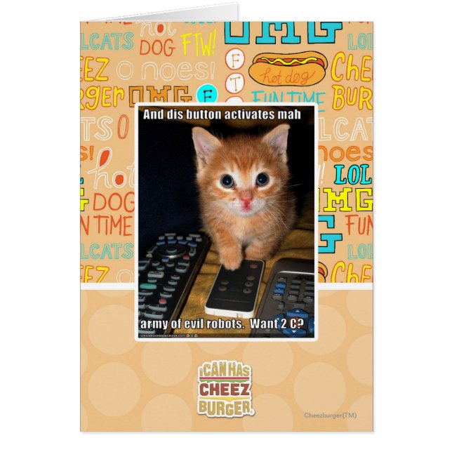 Cartão Exército de Robôs Mau (Frente)