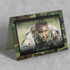 Cartão Exército Personalizado de Fotografias Desaparecend
