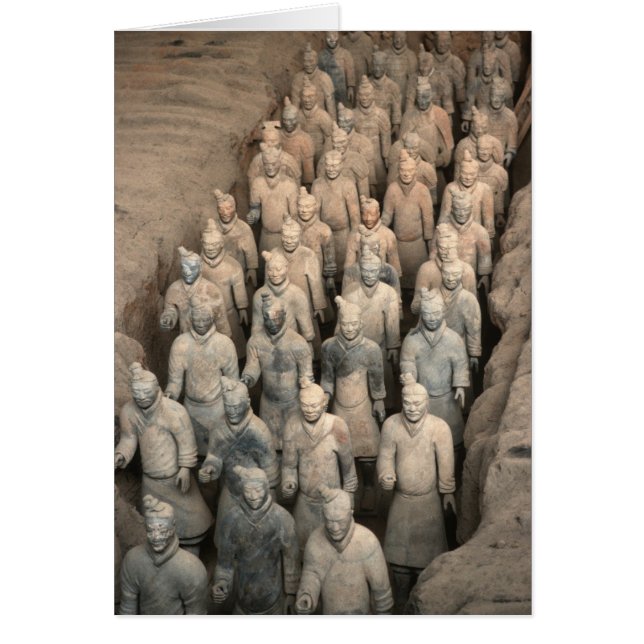 Cartão Exército Terracotta (Frente)