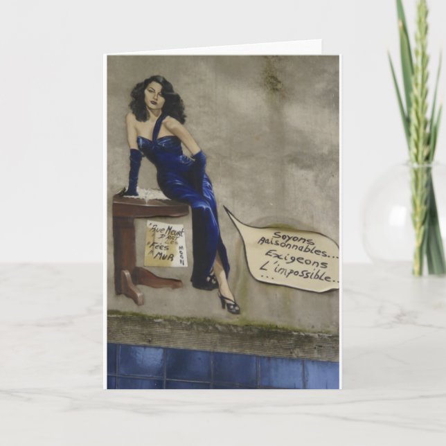 Cartão Exija o impossível (Frente)