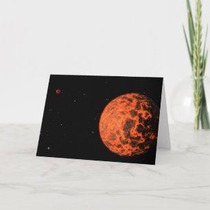 Cartão Exoplaneta Ucf-1.01 Orbitando Uma Estrela Chamada
