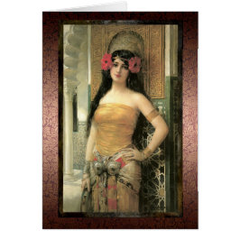 Cartão exótico de assombro da beleza