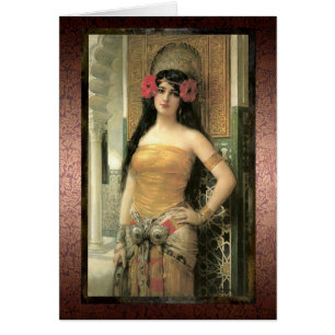 Cartão exótico de assombro da beleza