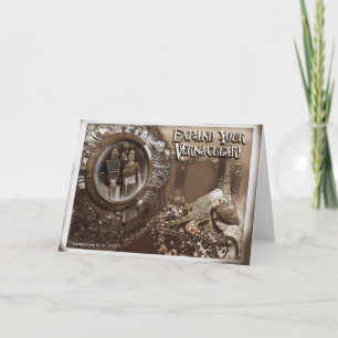 Cartão Expand Your Vernacular Greeting Card