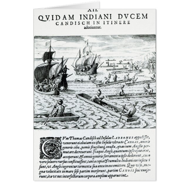 Cartão Expedição de Thomas Cavendish (Frente)