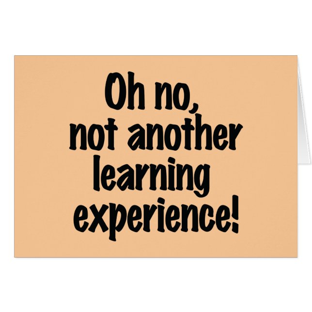 Cartão Experiência de aprendizagem (Frente Horizontal)