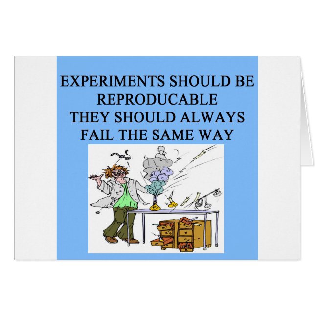 Cartão experiências da química (Frente Horizontal)