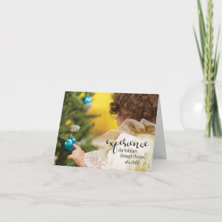 Cartão Experimente os feriados pelos olhos de uma criança