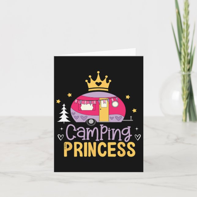 Cartão Explorador de Alojamento da Princesa Camper (Frente)