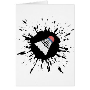 Cartão Explosão do Badminton