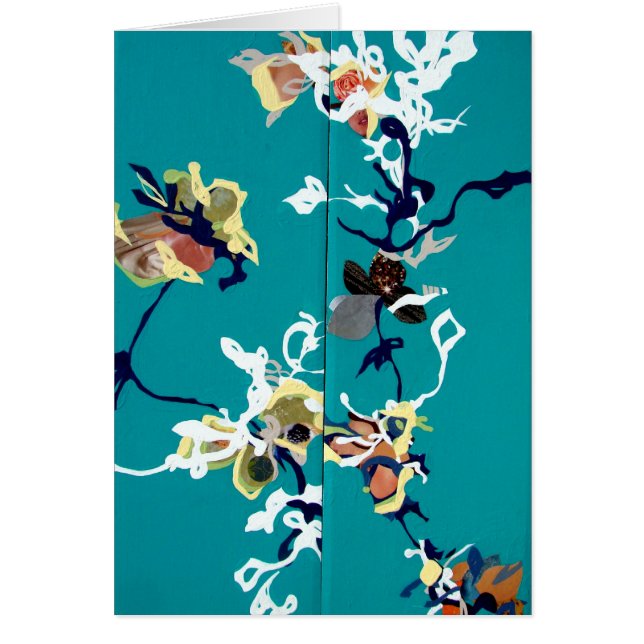 Cartão Explosão turquesa (Frente)