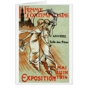 Cartão Expo de 1914 para a Mulher Moderna