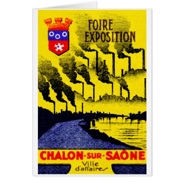 Cartão Expo Industrial Francês 1920 (Frente)