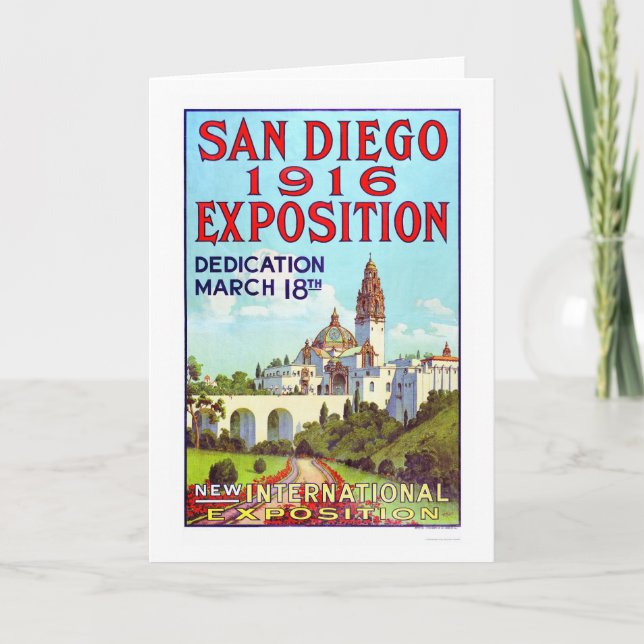 Cartão Exposição 1916 de San Diego (Frente)