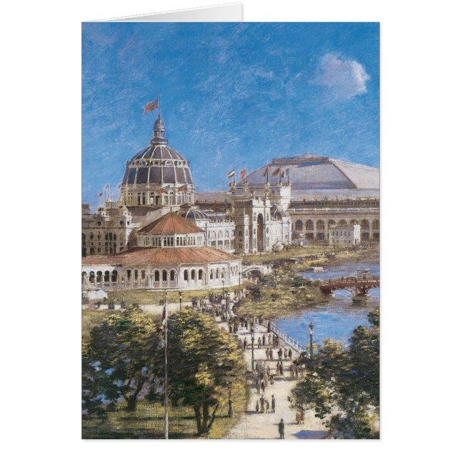 Cartão Exposição colombiana de Theodore Robinson (Frente)