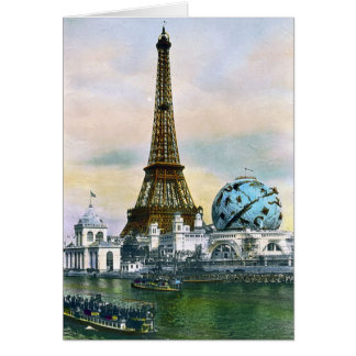Cartão Exposição universal 1889 de Paris France - viagens