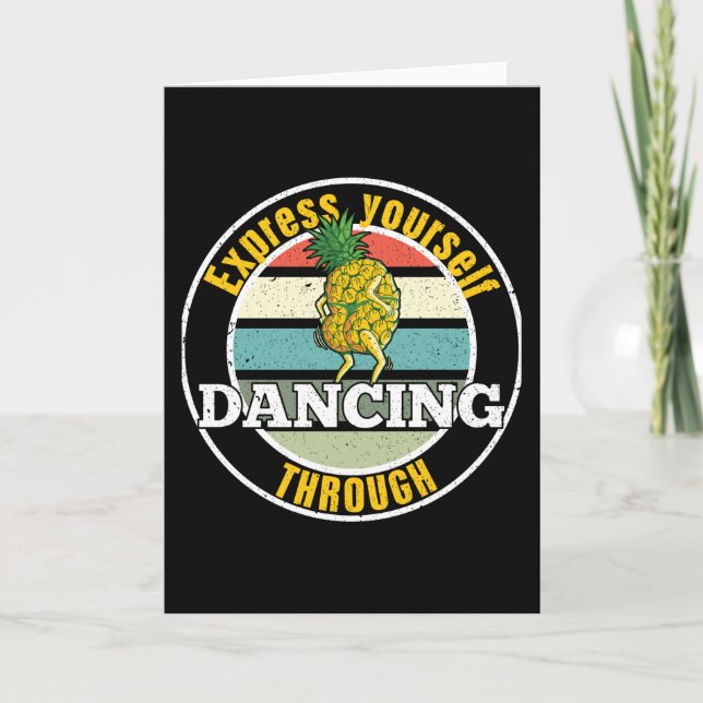 Cartão Expresse-Se Através Da Dança (Frente)