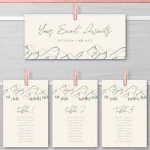 Cartão Exterior Montanha do Cabeçalho do Gráfico d